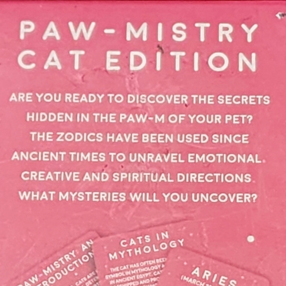 Paw-Mistry Cat Edition Set of 100 Cards  12 Zodiacs by Gift Republic - Picture 4 of 4